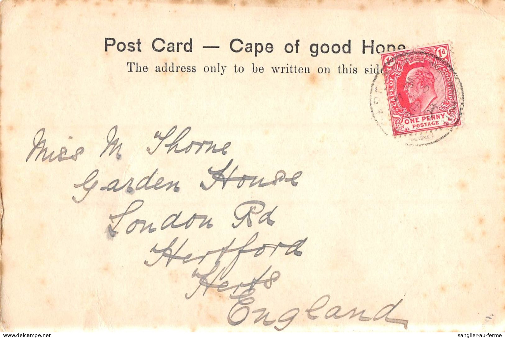 CPA / AFRIQUE DU SUD / GENERAL POST OFFICE AND STANDARS BANK OF S.A. / ADDERLEY STREET / CAPE TOWN - Sudáfrica