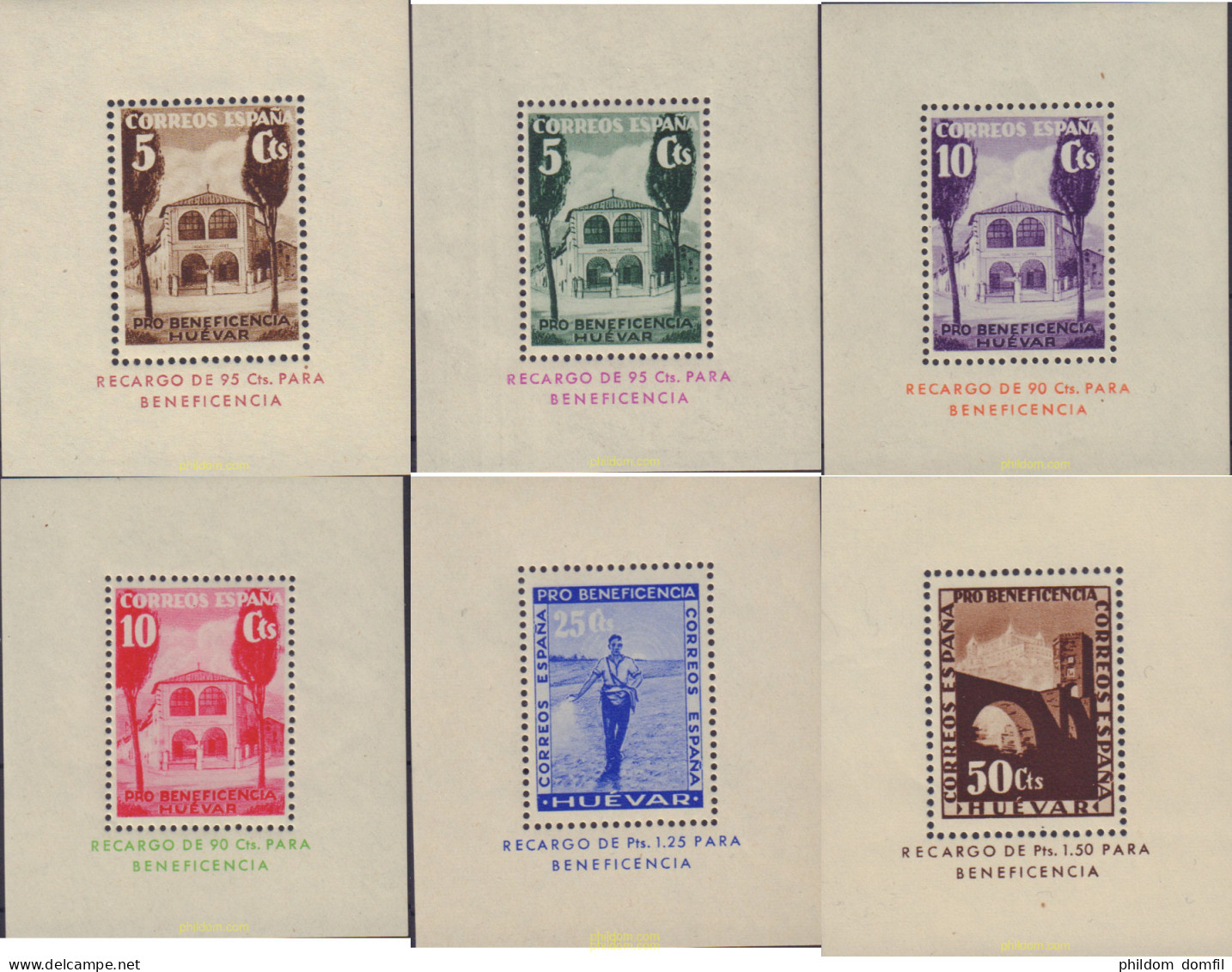 576163 MNH ESPAÑA Viñetas 1940 PRO BENEFICENCIA - HUEVAR - Unused Stamps