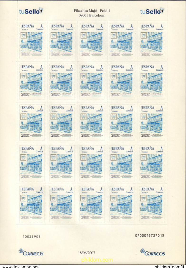 587519 MNH ESPAÑA Privados 2007 FILATELICA MAJO - Unused Stamps