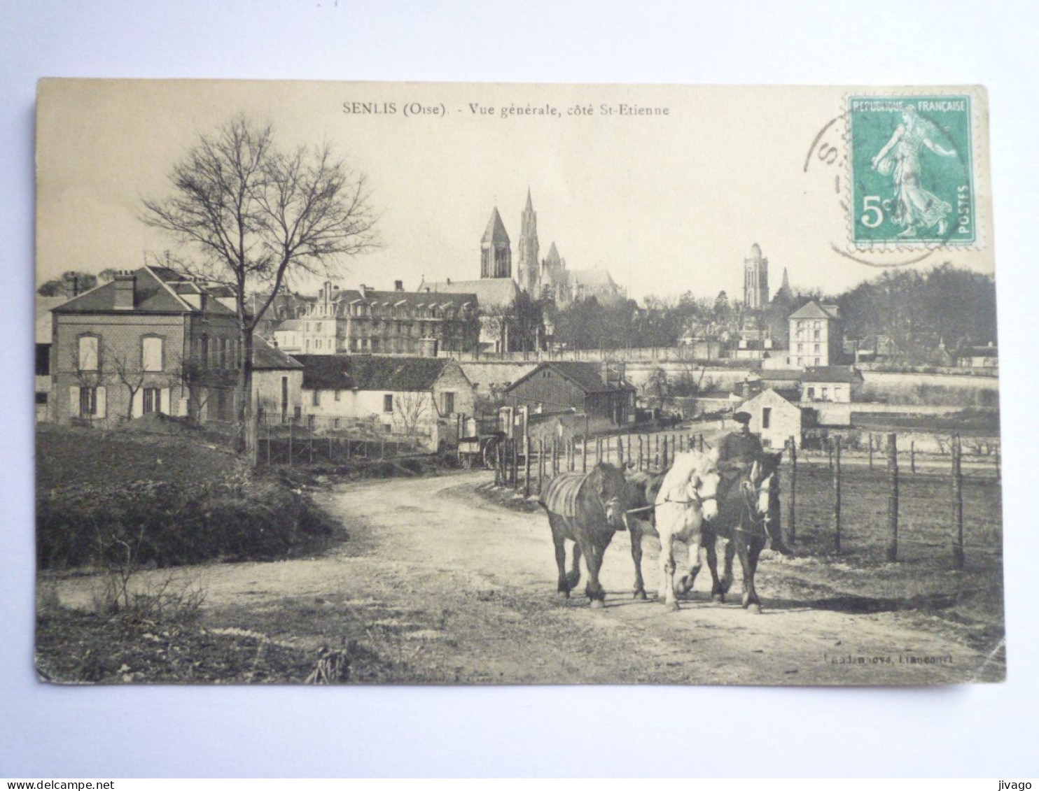 2024 - 1559  SENLIS  (Oise)  :  Vue Générale , Côté Saint-Etienne   XXX - Senlis