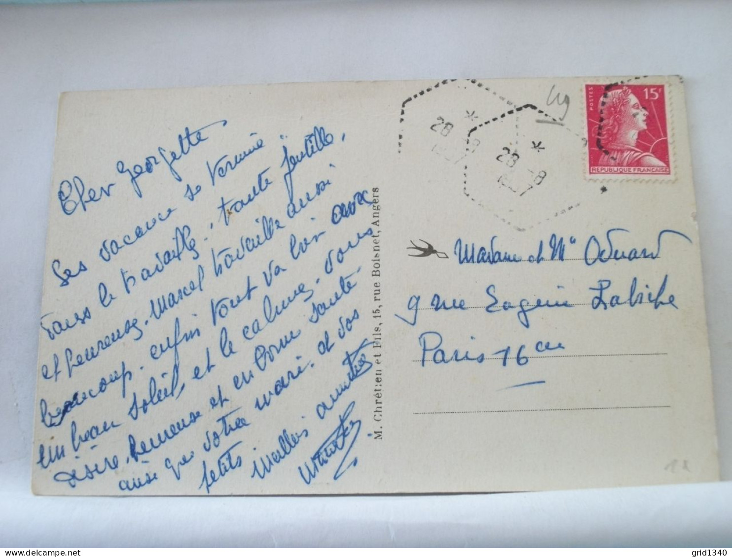 49 7848 CPA 1937 - 49 BOUILLE MENARD - ROUTE DE BOURG L'EVEQUE - Sonstige & Ohne Zuordnung