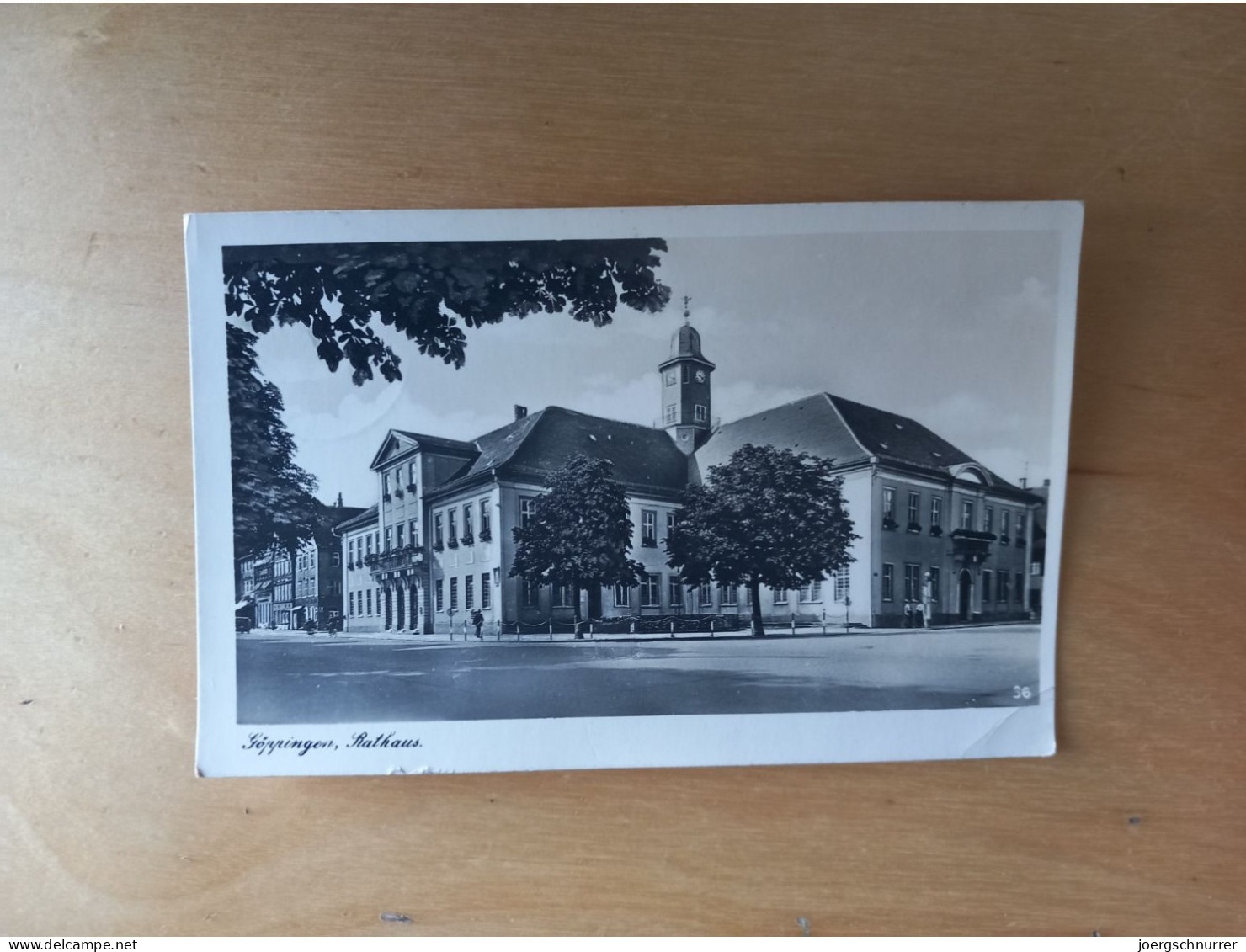 Göppingen Rathaus -  Karte An SS Rottenführer Karl Obmann - Obersalzberg - Göppingen