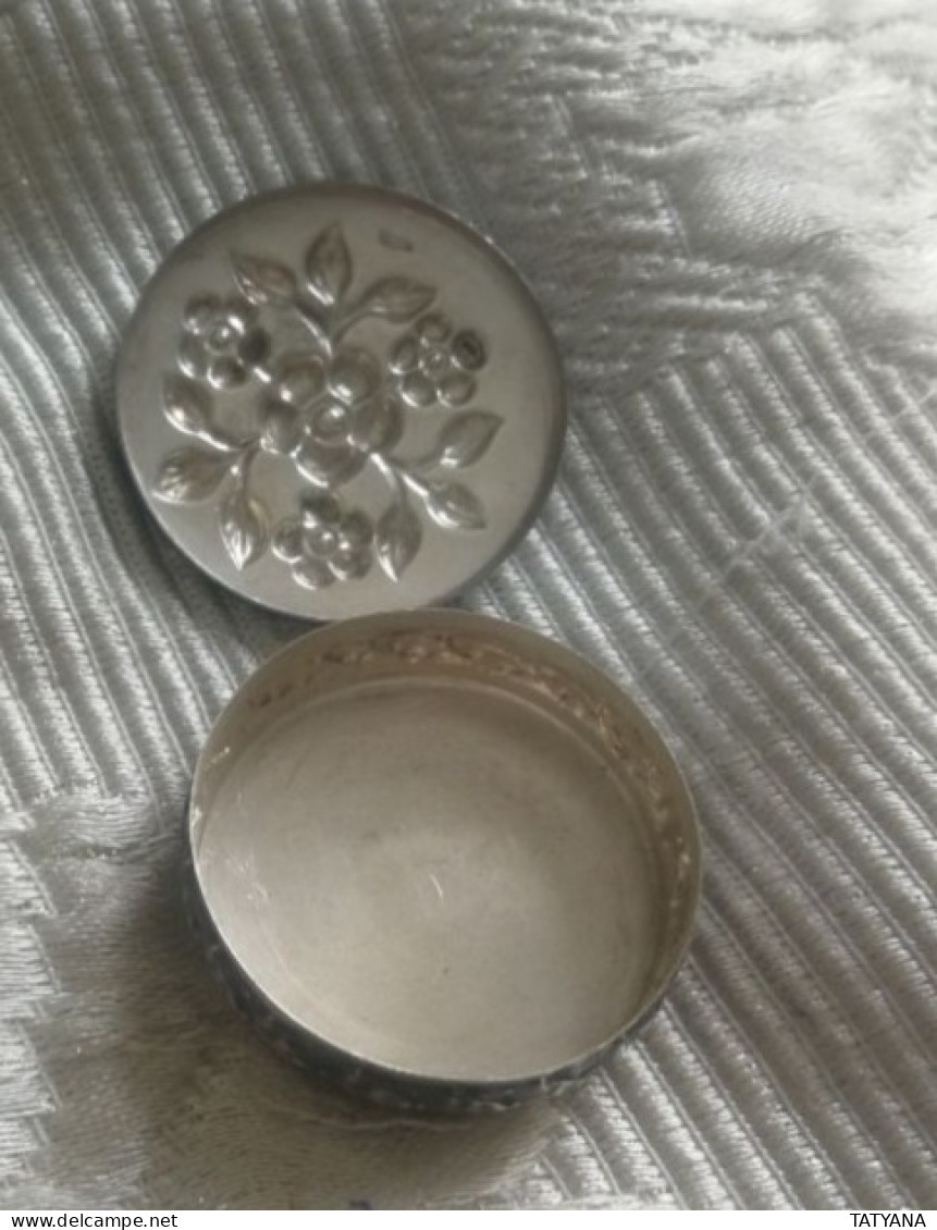 Pastillero Antiguo De Plata - Silverware