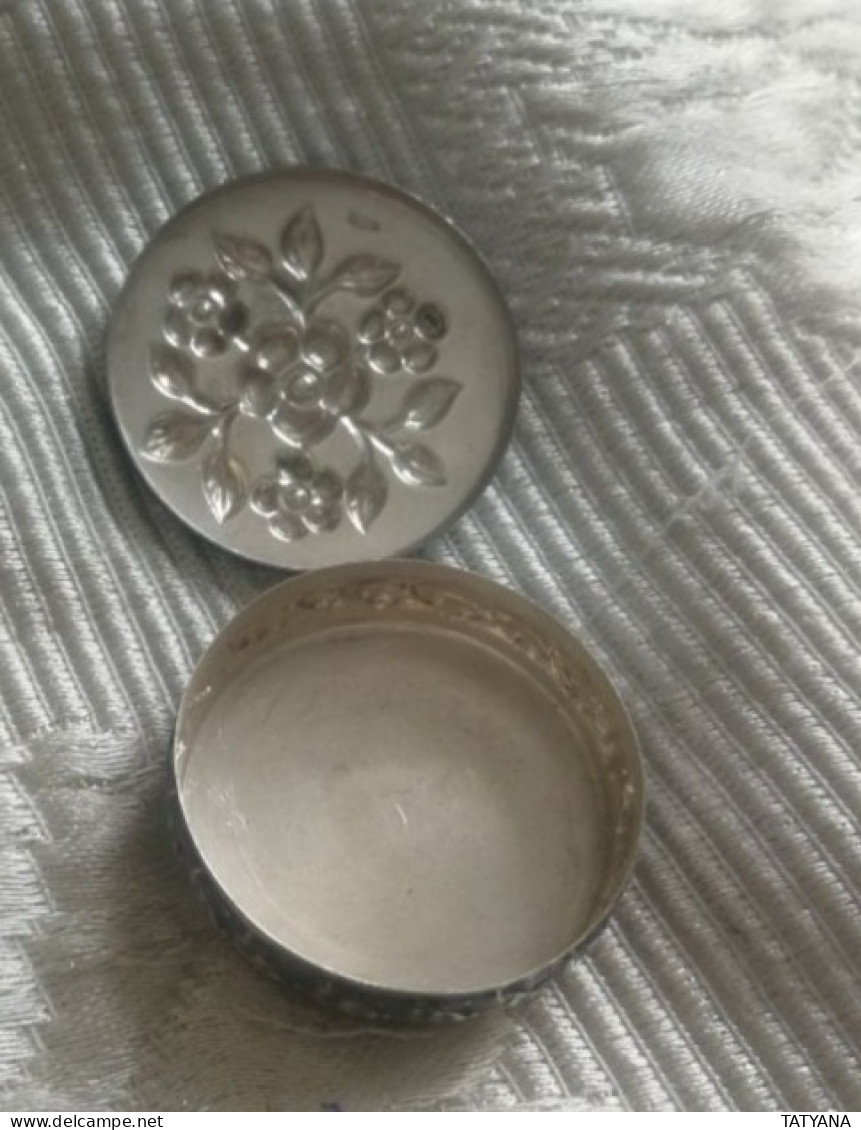 Pastillero Antiguo De Plata - Silberzeug