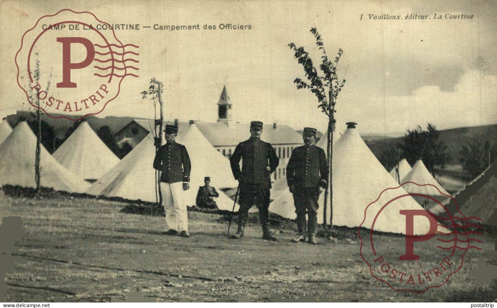Camp De La Courtine - Campement Des Officiers. MILITAR. MILITAIRE. - Barracks