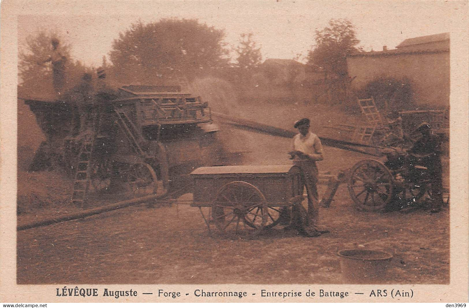 ARS (Ain) - Lévêque Auguste - Forgeron, Charron, Entreprise De Battage - Ars-sur-Formans