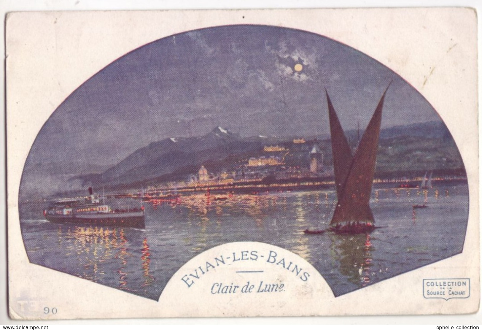 France - 74 - Evian Les Bains -Clair De Lune -  Publicité Pour Le Laxatif De La Station Laxidoses Eviana - 6848 - Evian-les-Bains