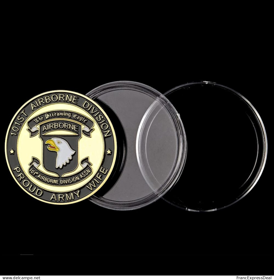 Pièce Médaille NEUVE plaquée Or - Etats-Unis US Army 101St Airborne Division (Réf 5)