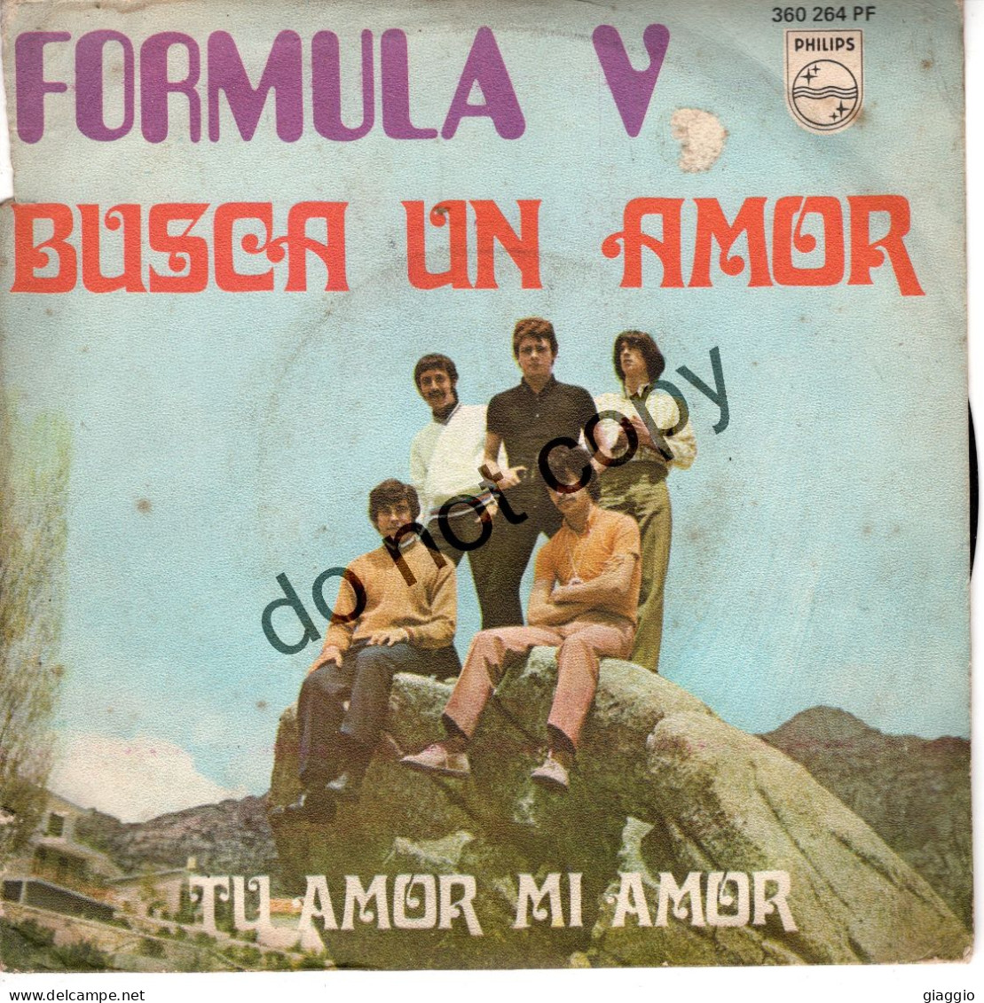 °°° 706) 45 GIRI - FORMULA V - BUSCA UN AMOR / TU AMOR MI AMOR °°° - Otros - Canción Italiana