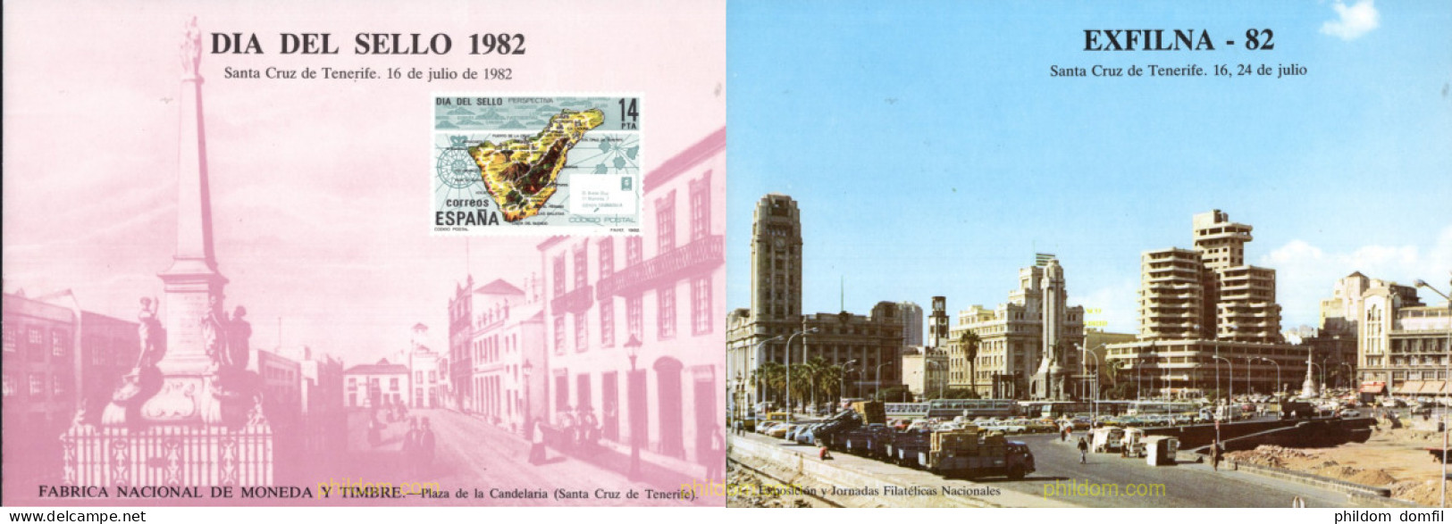 715756 MNH ESPAÑA Hojas Recuerdo 1982 DIA DEL SELLO - SANTA CRUZ DE TENERIFE - Unused Stamps