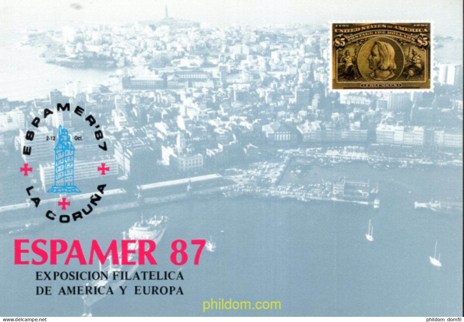 715760 MNH ESPAÑA Hojas Recuerdo 1987 ESPAMER-87 - Unused Stamps