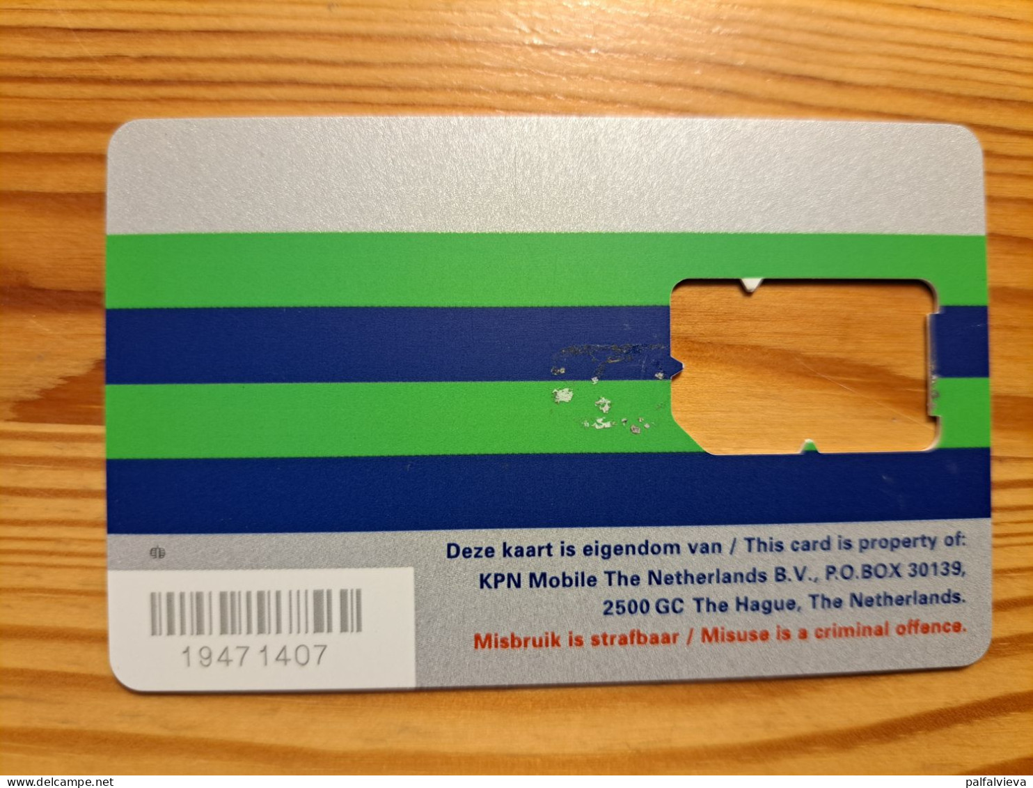 GSM SIM Phonecard Netherlands, KPN Mobile - Without Chip - [3] Sim Cards, Prepaid & Refills