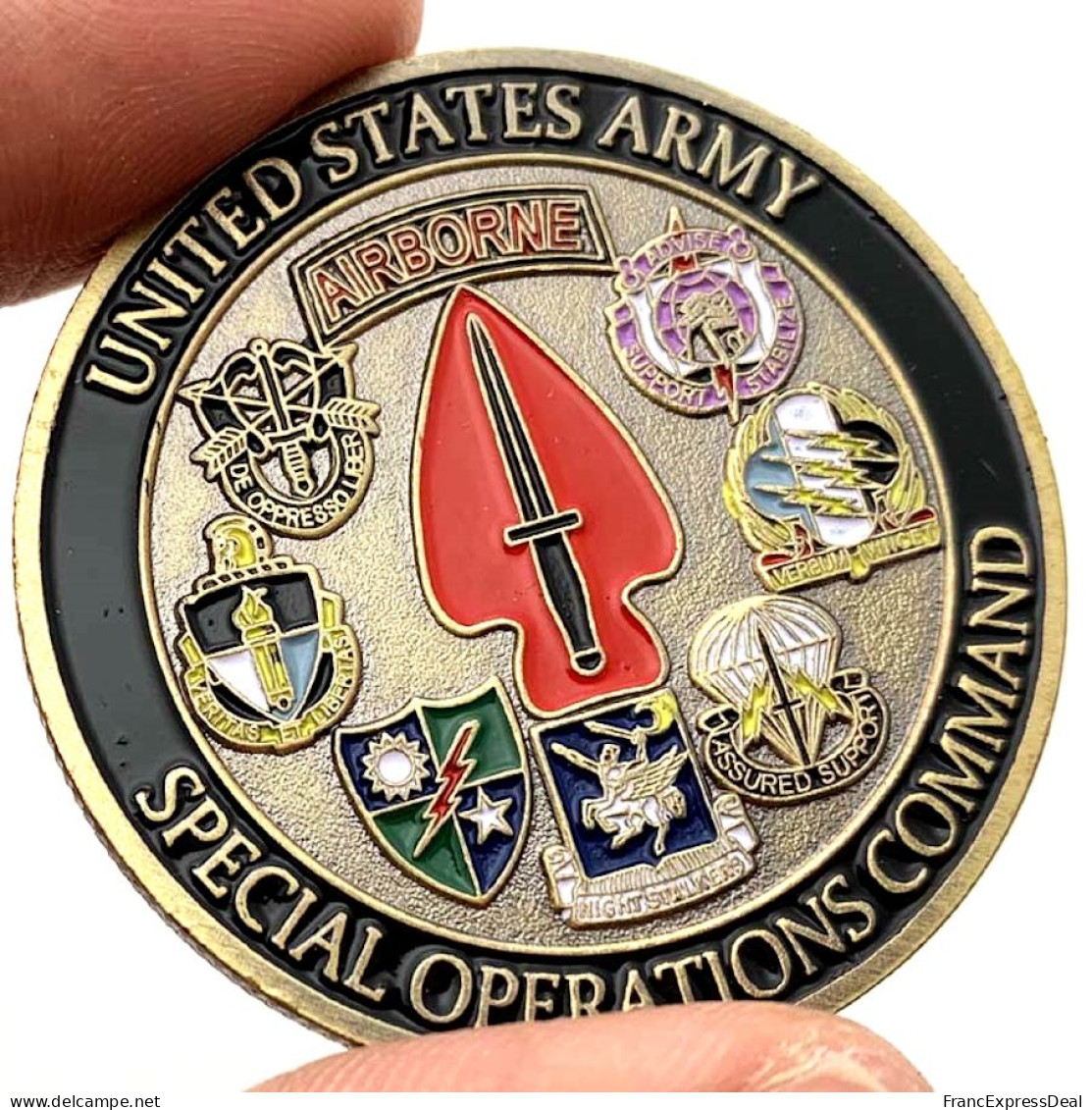 Pièce Médaille NEUVE - Etats-Unis US Army Airborne Special Operations Command - Otros & Sin Clasificación