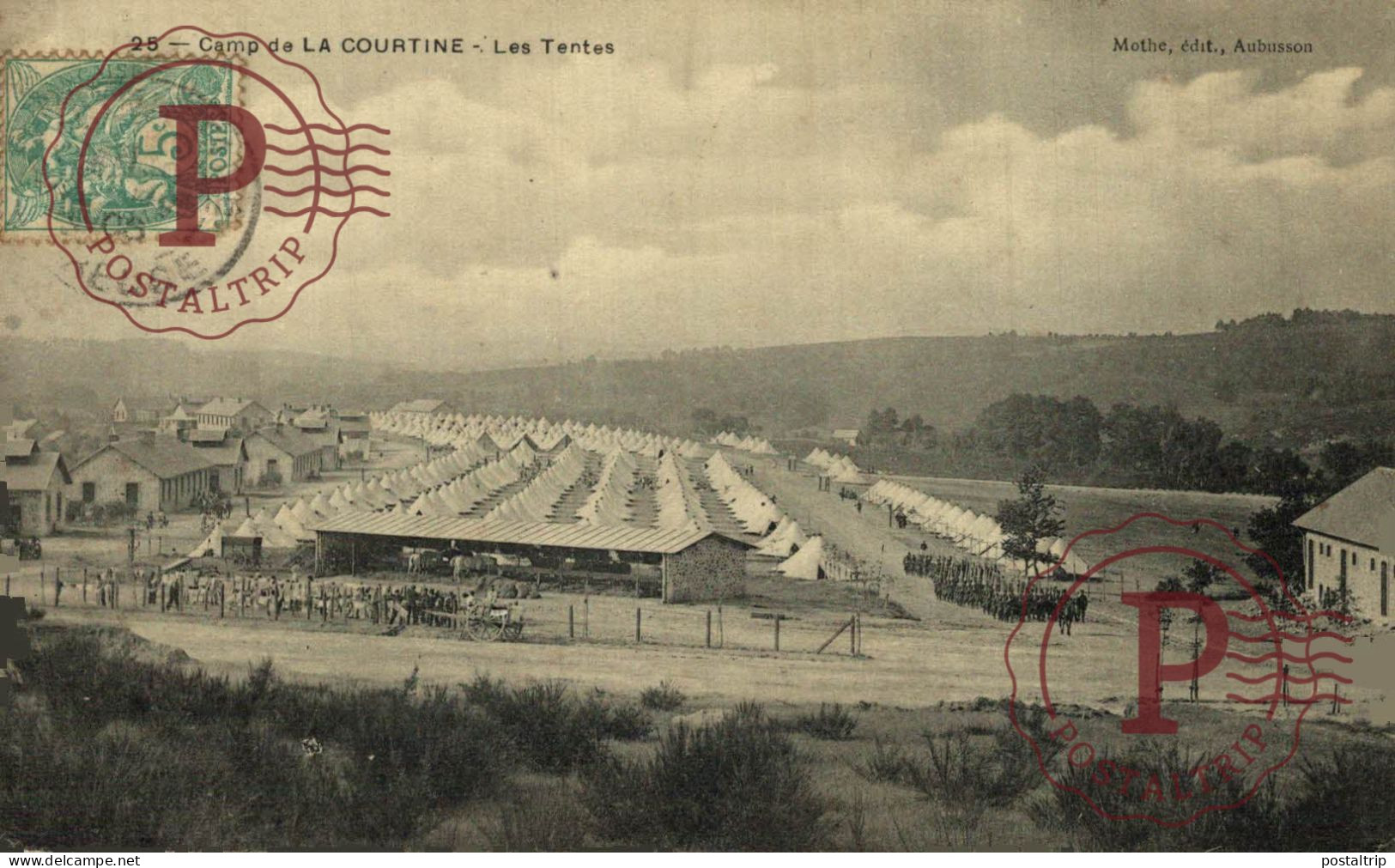 Camp Militaire De La Courtine - LES TENTES. MILITAR. MILITAIRE - Kazerne