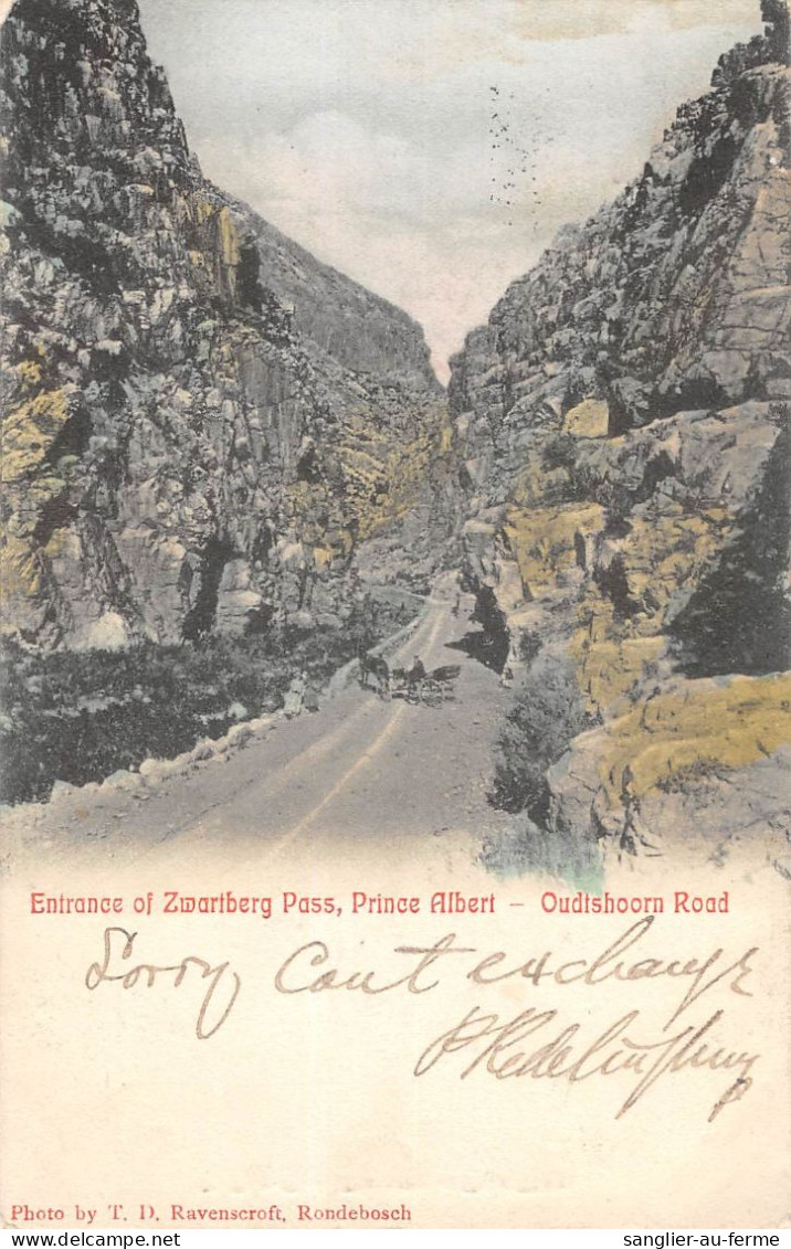 CPA / AFRIQUE DU SUD / ENTRANCE OF ZWARTBERG PASS / PRINCE ALBERT / OUDTSHOORN ROAD - Zuid-Afrika