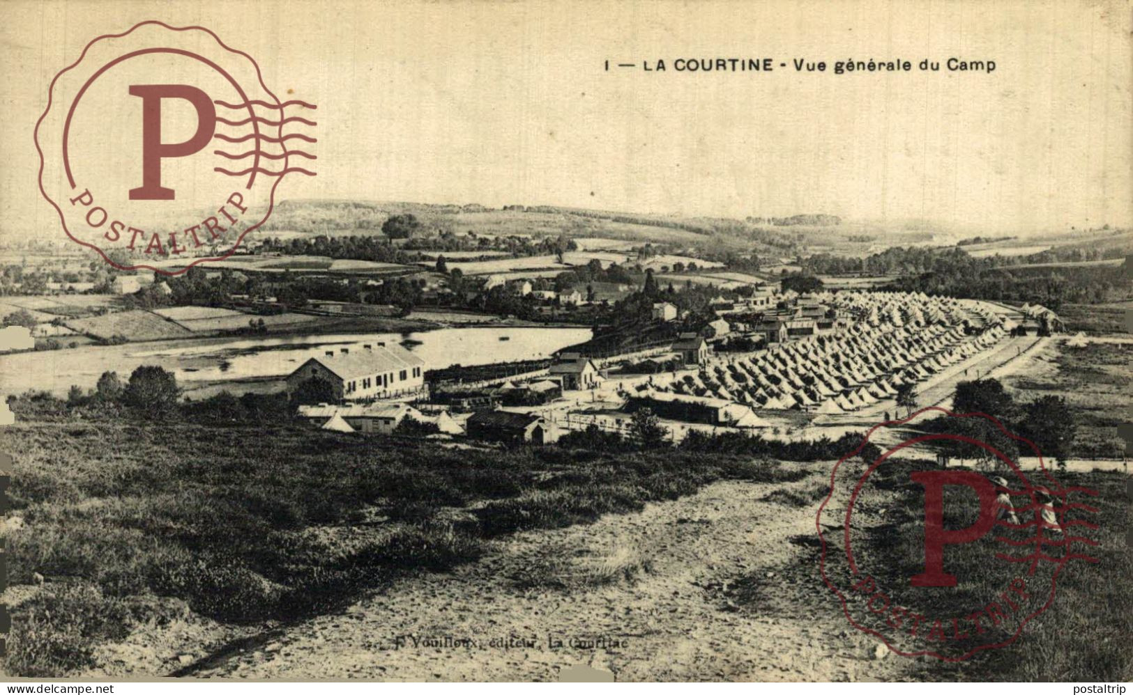 Camp Militaire De La Courtine - VUE GENERALE. MILITAR. MILITAIRE - Kasernen