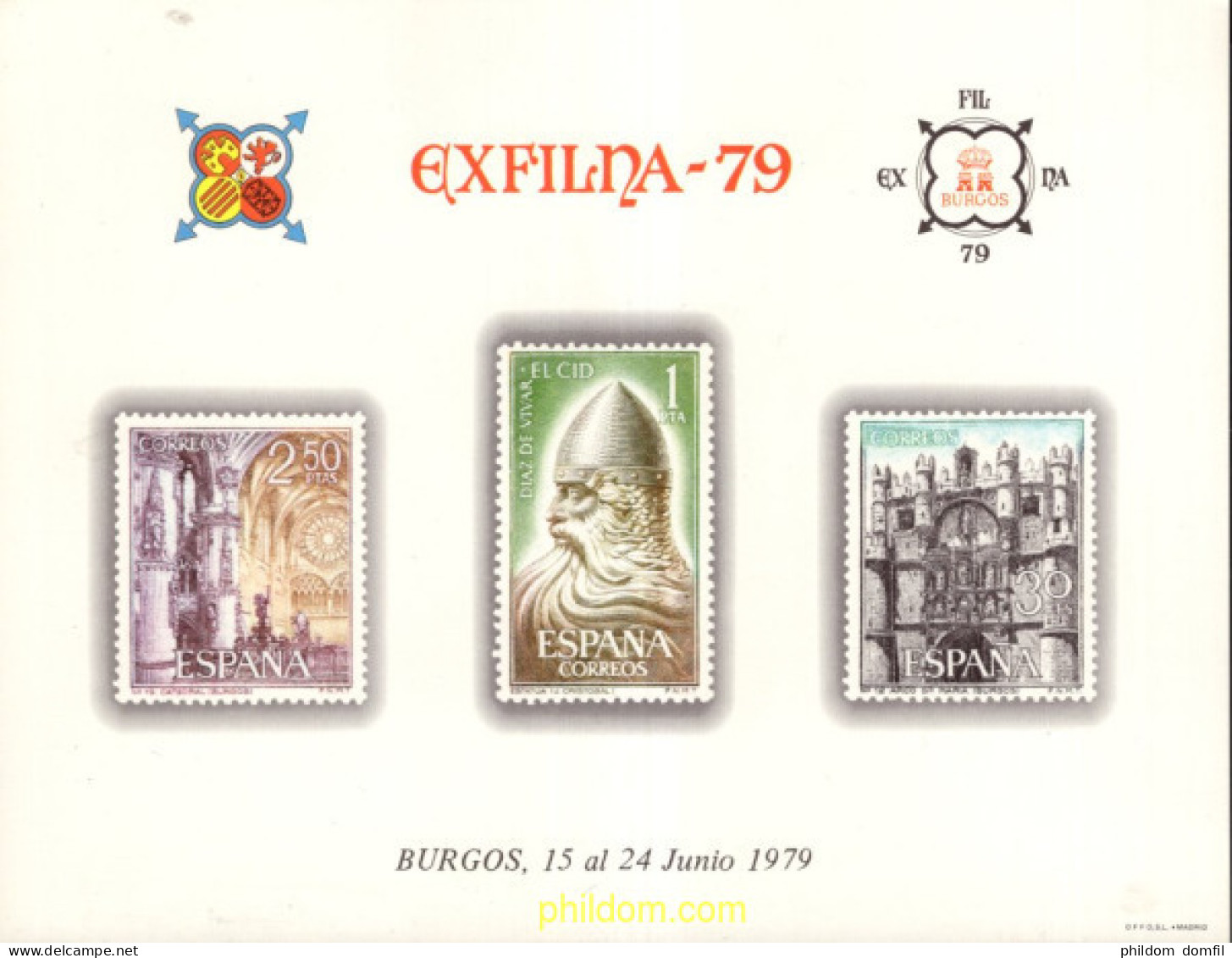 715776 MNH ESPAÑA Hojas Recuerdo 1979 EXFILNA-79 - Unused Stamps