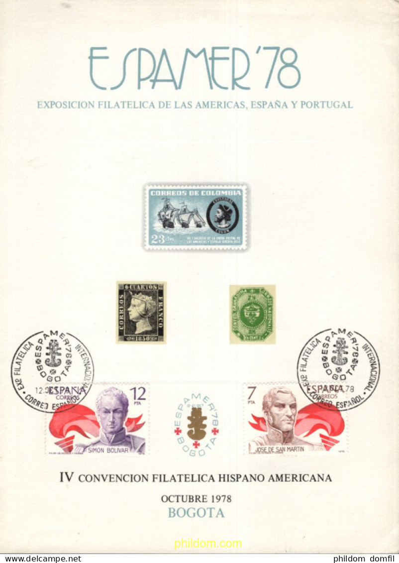 715779 MNH ESPAÑA Hojas Recuerdo 1978 ESPAMER-78 - Unused Stamps