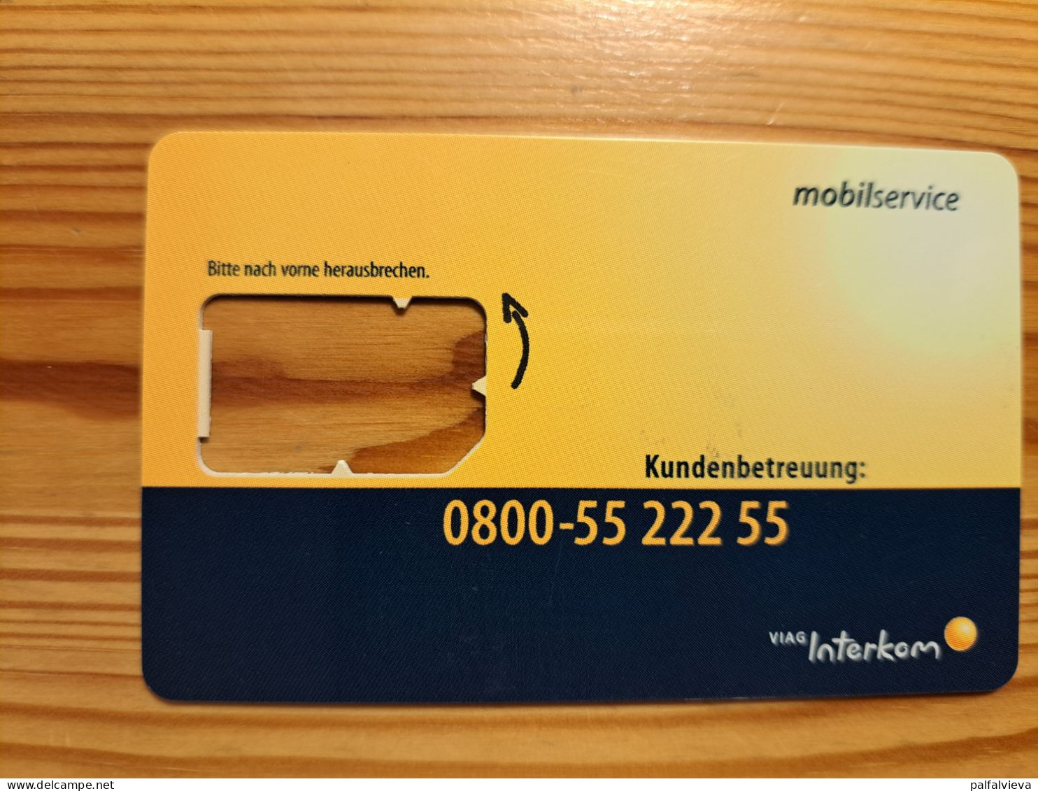 GSM SIM Phonecard Germany, Viag Interkom - Without Chip - [2] Mobile Phones, Refills And Prepaid Cards