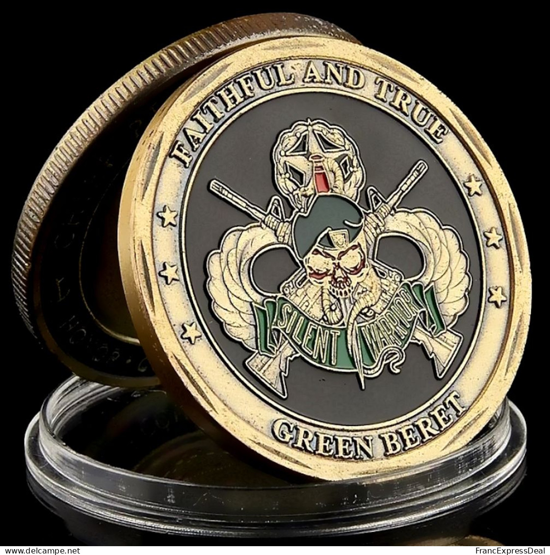 Pièce Médaille NEUVE - US Army Special Forces Bérets Verts - Otros & Sin Clasificación