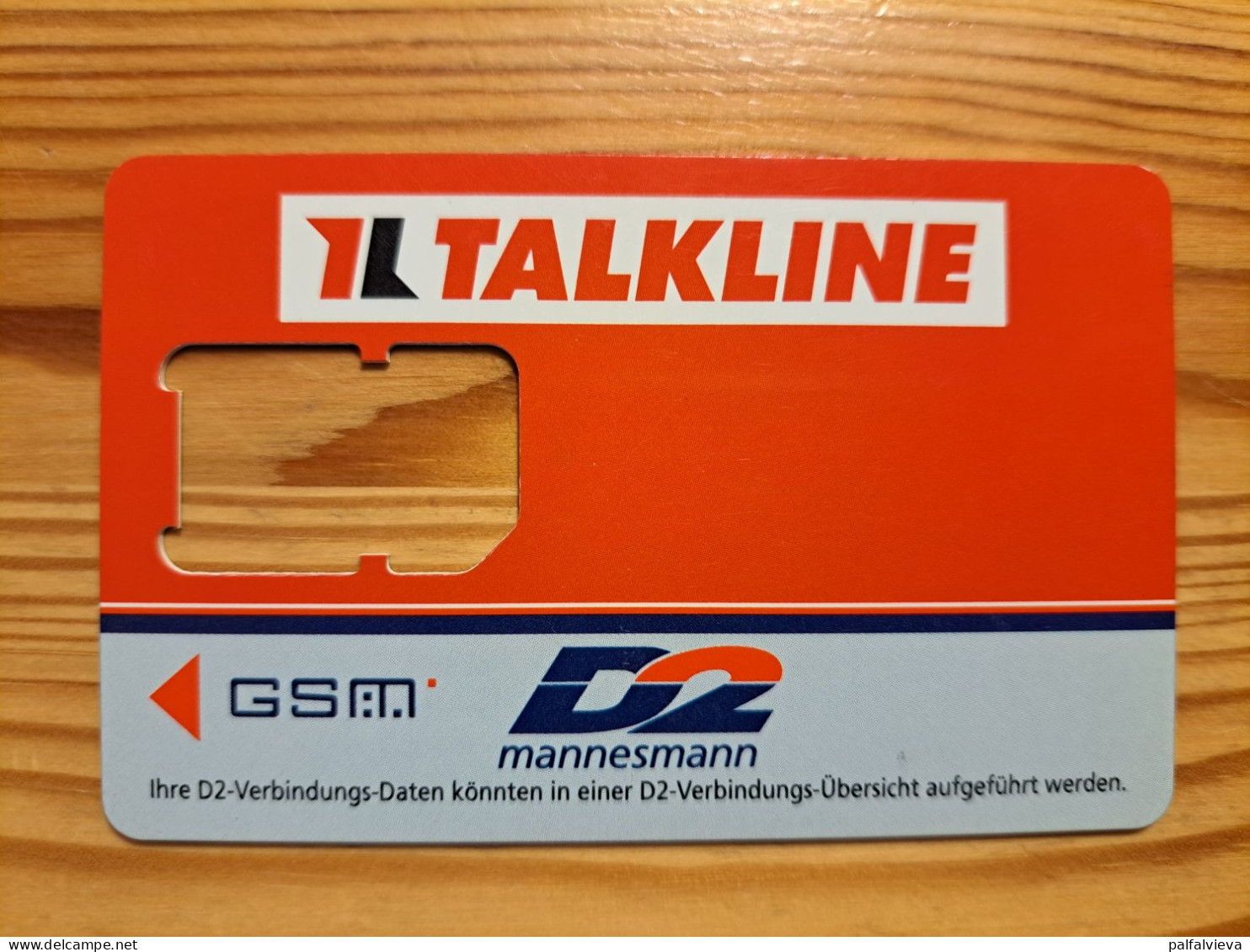 GSM SIM Phonecard Germany, D2 Talkline - Without Chip - GSM, Voorafbetaald & Herlaadbare Kaarten