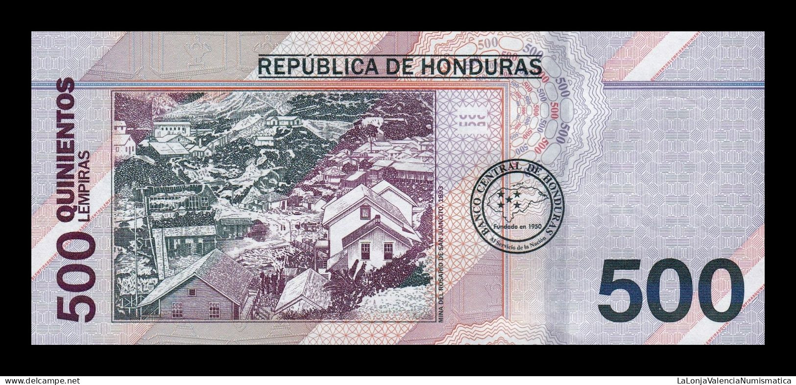 Honduras 500 Lempiras Dr. Ramón Rosa 2022 (2024) Pick 113 New Sc Unc - Honduras