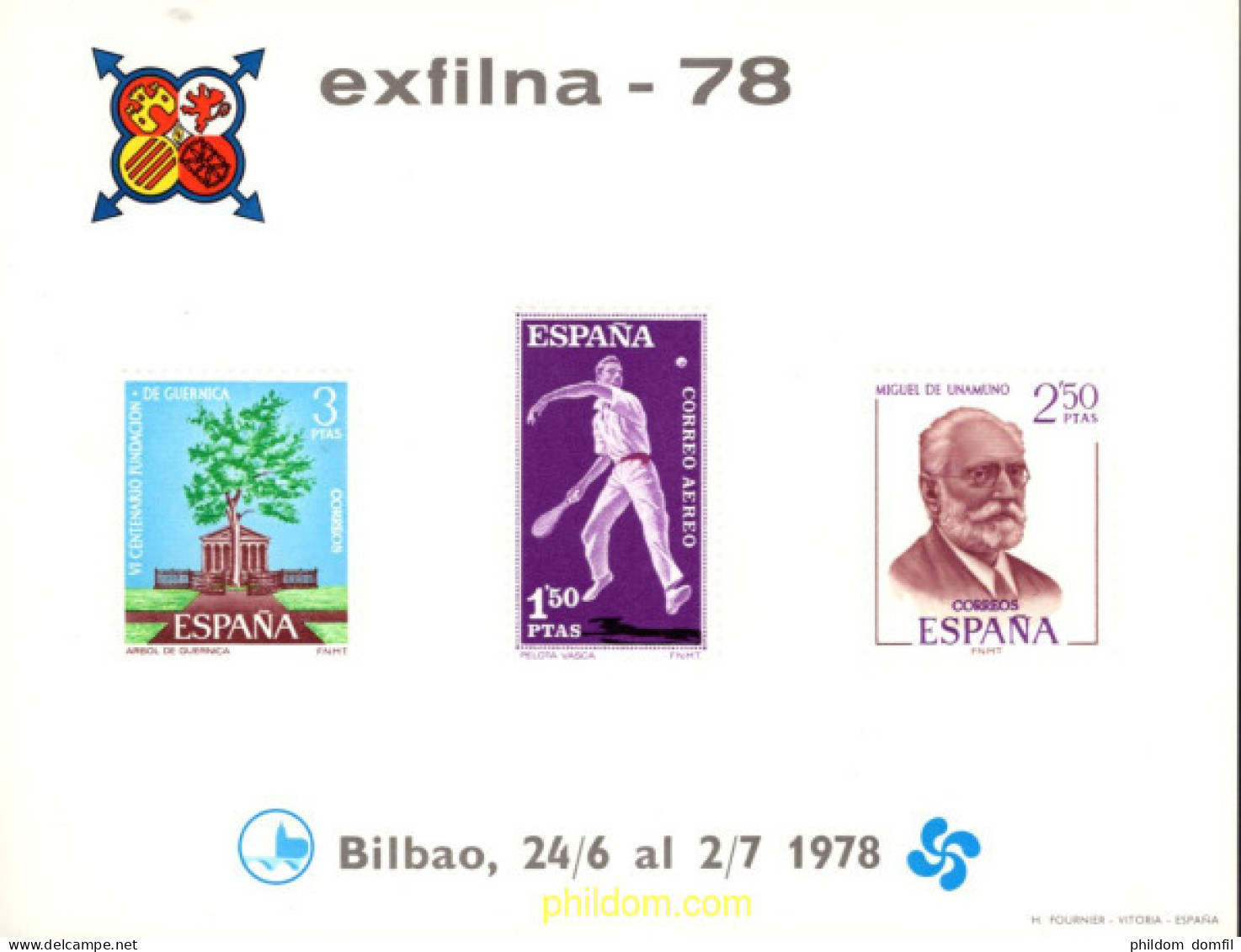 715795 MNH ESPAÑA Hojas Recuerdo 1978 EXFILNA-78 - Ongebruikt