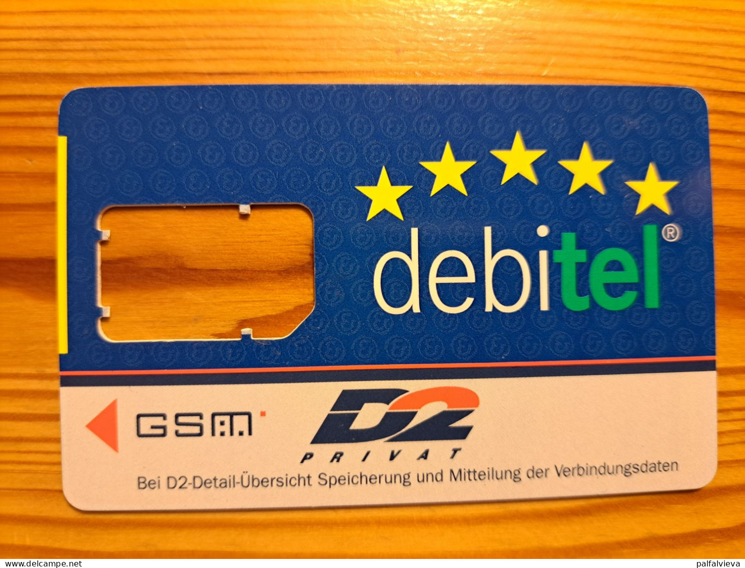 GSM SIM Phonecard Germany, D2 Debitel - Without Chip - [2] Mobile Phones, Refills And Prepaid Cards