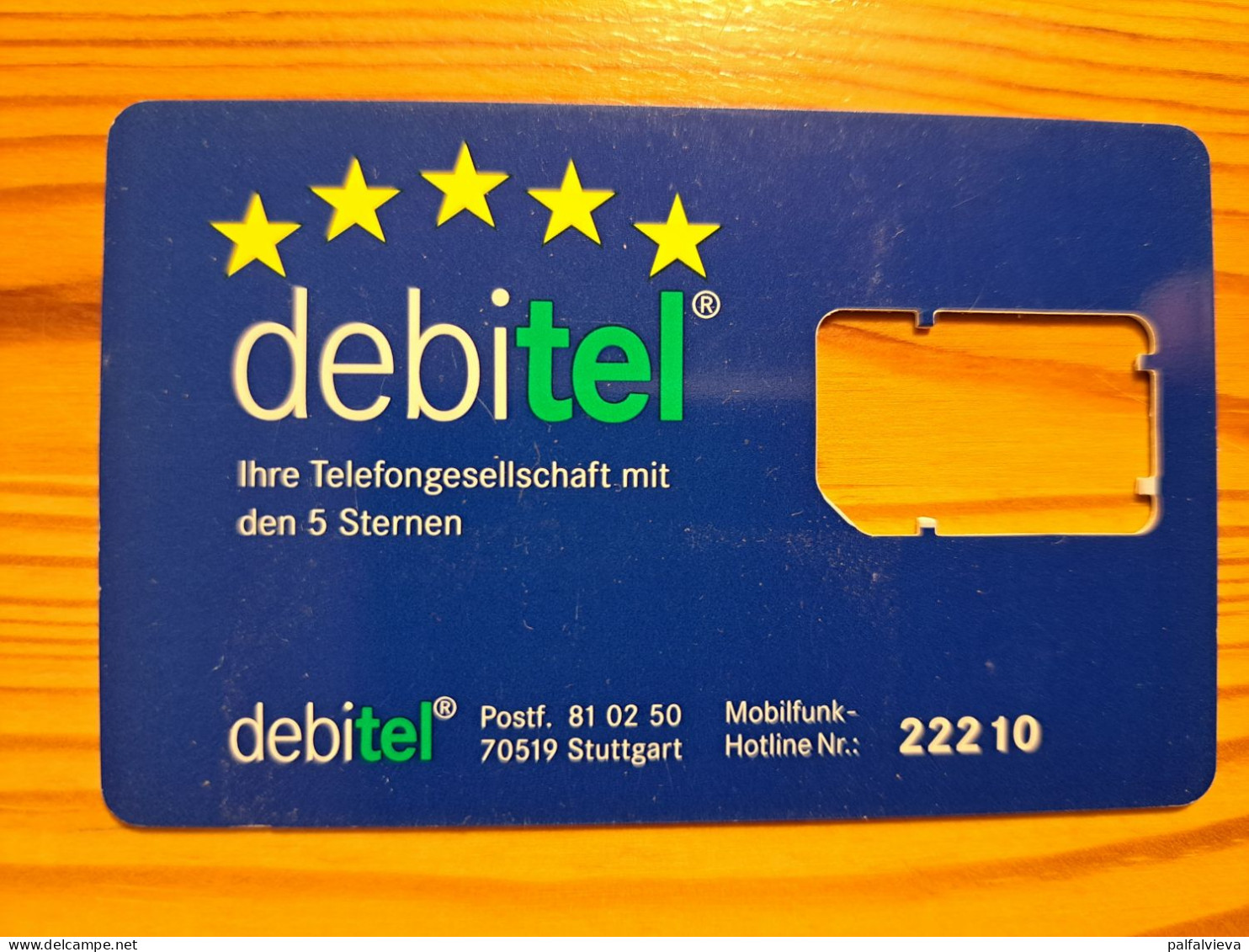 GSM SIM Phonecard Germany, D2 Debitel - Without Chip - [2] Mobile Phones, Refills And Prepaid Cards