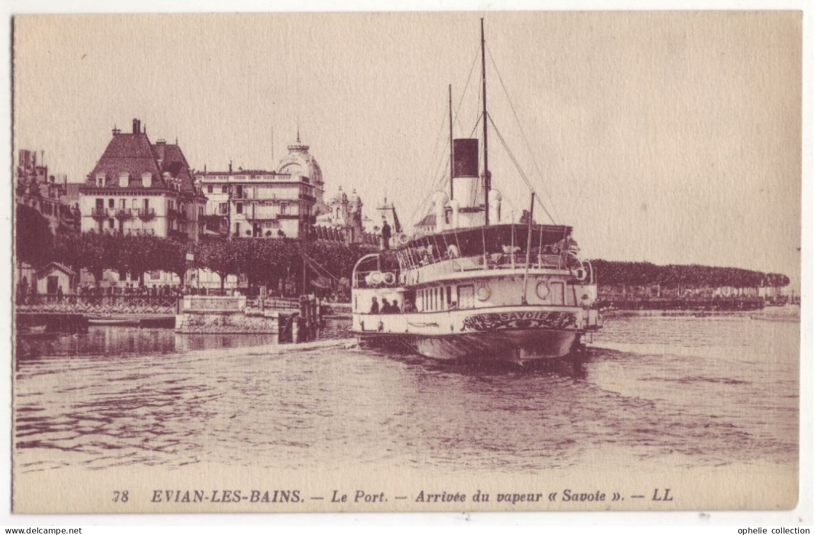 France - 74 - Evian Les Bains - Le Port - Arrivée Du Vapeur Savoie - 6853 - Evian-les-Bains