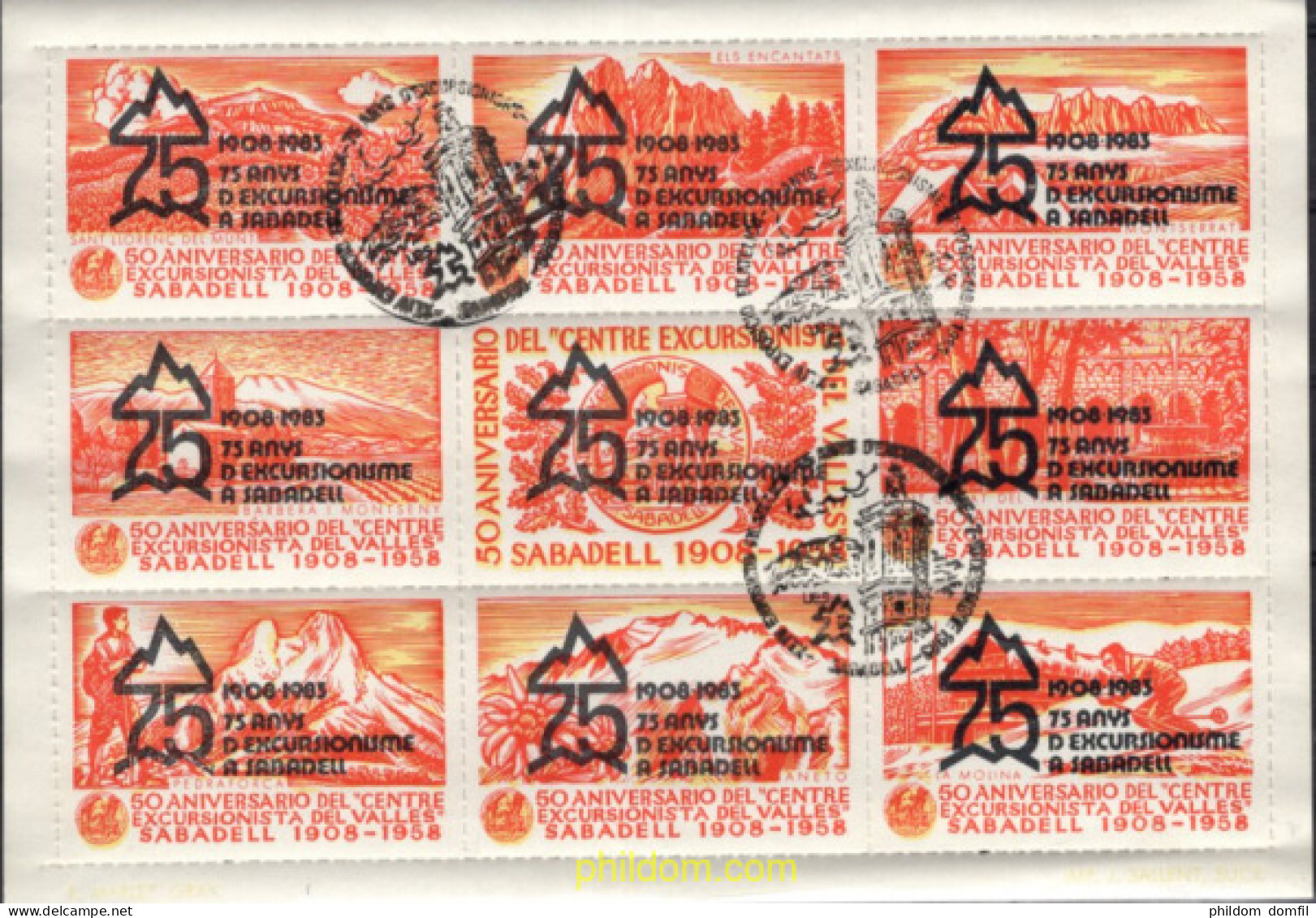 720320 MNH ESPAÑA Viñetas 1983 1908-1983 75 ANYS D'EXCURSIONISME A SABADELL - Ungebraucht