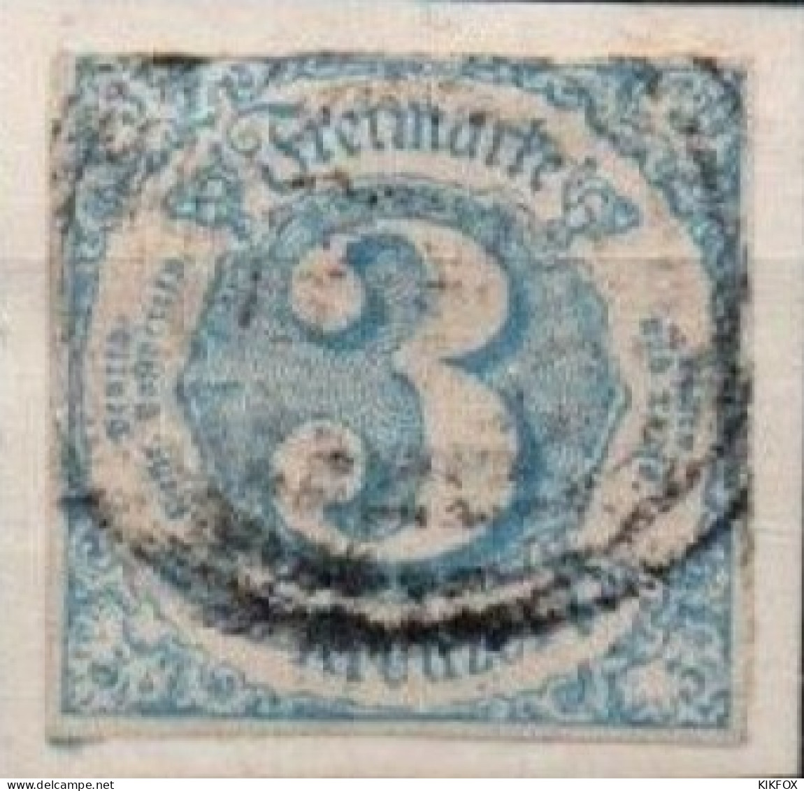 ALTDEUTSCHLAND , THURN UND TAXIS, 1859 - 1861,  MI 21, 3 KREUZER, ZIFFER IM KREIS, GESTEMPELT, OBLITERE - Usati