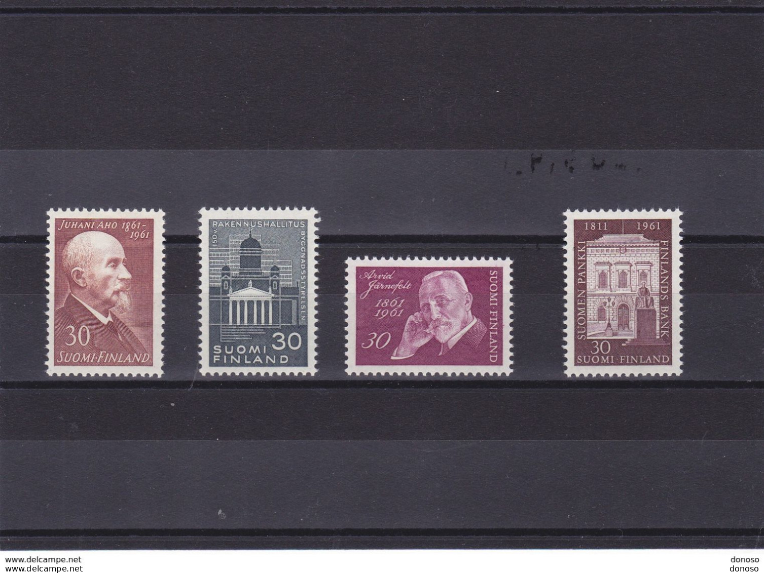 FINLANDE 1961 Yvert 515 + 516 + 517 + 518 NEUF** MNH Cote 5 Euros - Unused Stamps