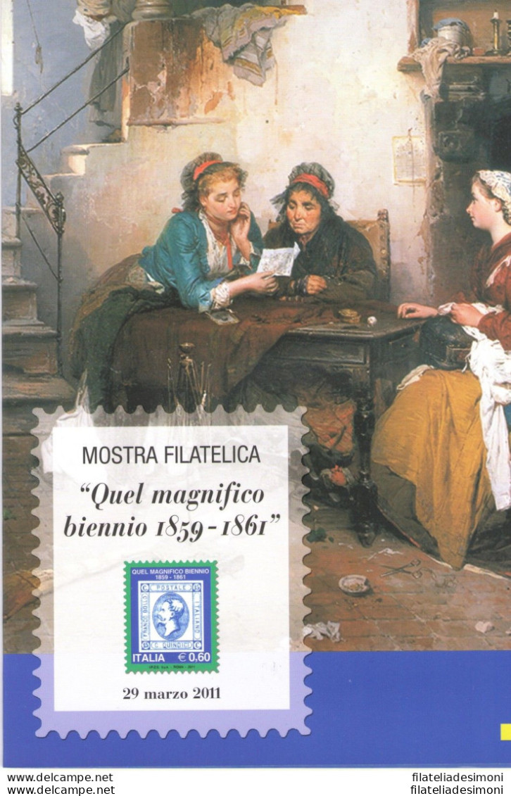 2011 Italia - Repubblica , Folder Francobolli &quot;Quel Magnifico Biennio 1859- - Pochettes