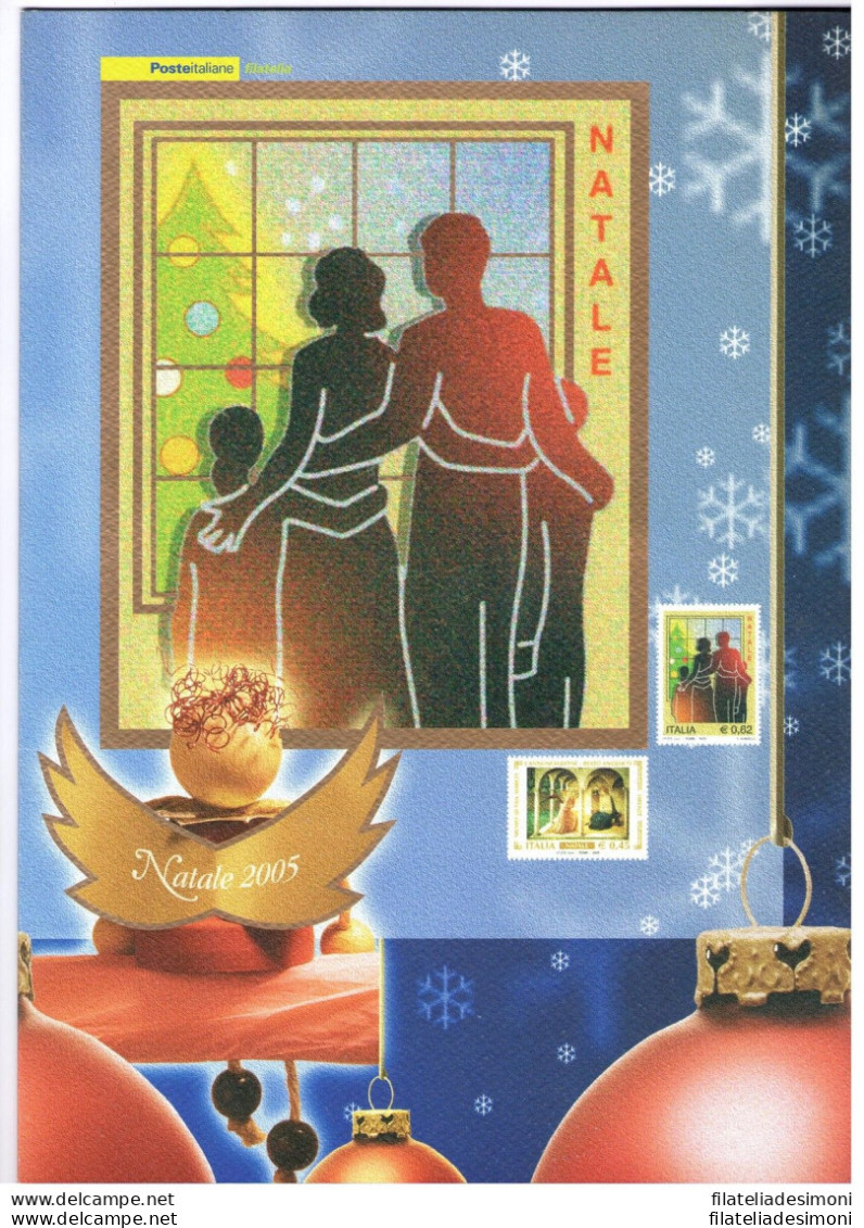 2005 Italia - Repubblica , Folder Francobolli,  Natale MNH** - Pochettes