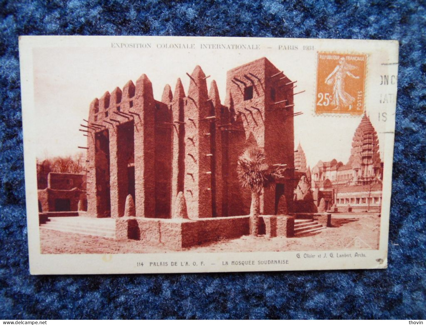 KB10/1156-Paris Exposition Coloniale Internationale  1931 Palais De L'AOF La Mosquée Soudanaise - Exhibitions