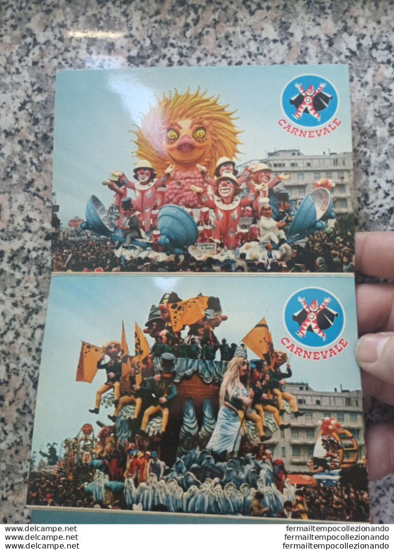 ba libretto di 10 cartoline carnevale di viareggio