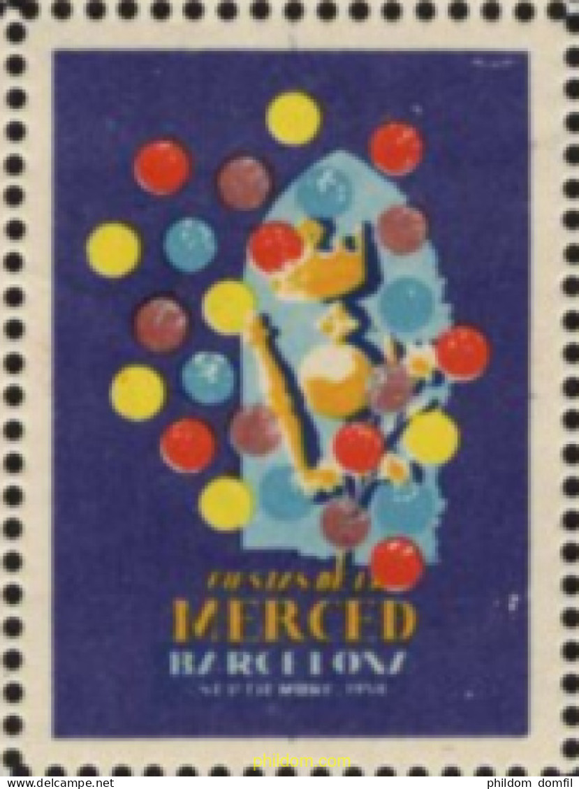 720876 MNH ESPAÑA Viñetas 1958 FIESTAS DE LA MERCED - BARCELONA - Ongebruikt