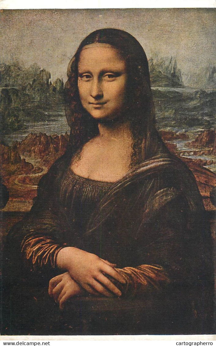 Postcard Painting Leonard Da Vinci Mona Lisa - Paintings