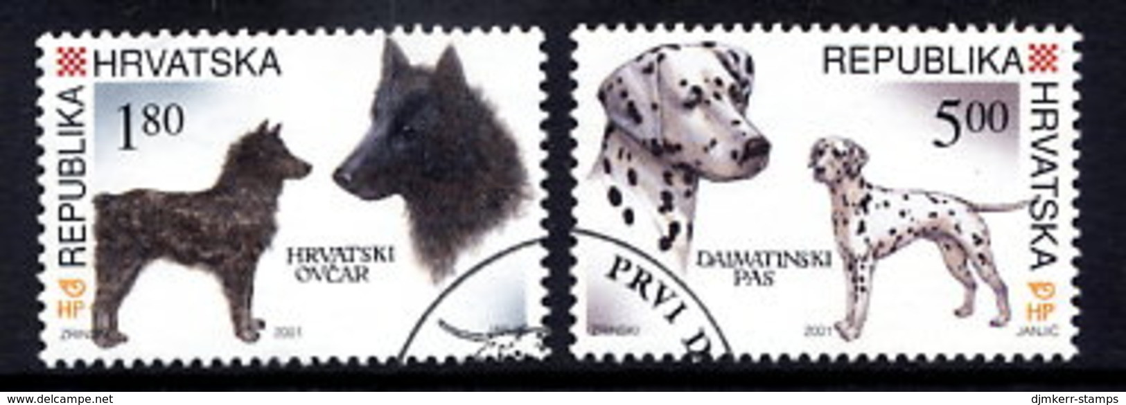 CROATIA 2001 Dogs Used..  Michel 583-84 - Croacia