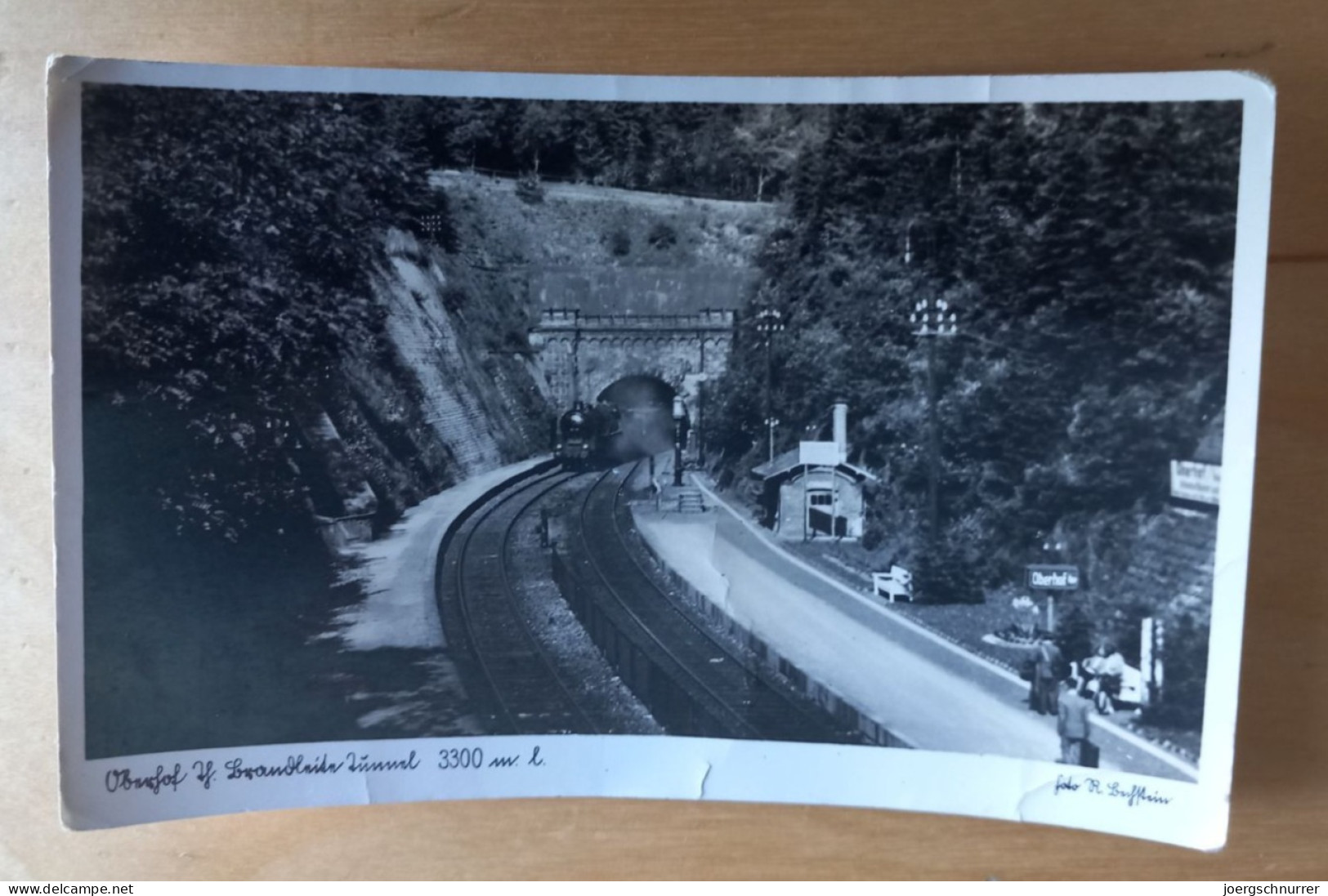 Oberhof - Brandleitetunnel -Dampflok - Bahnstation - Feldpost 1940 - Knicke - Oberhof