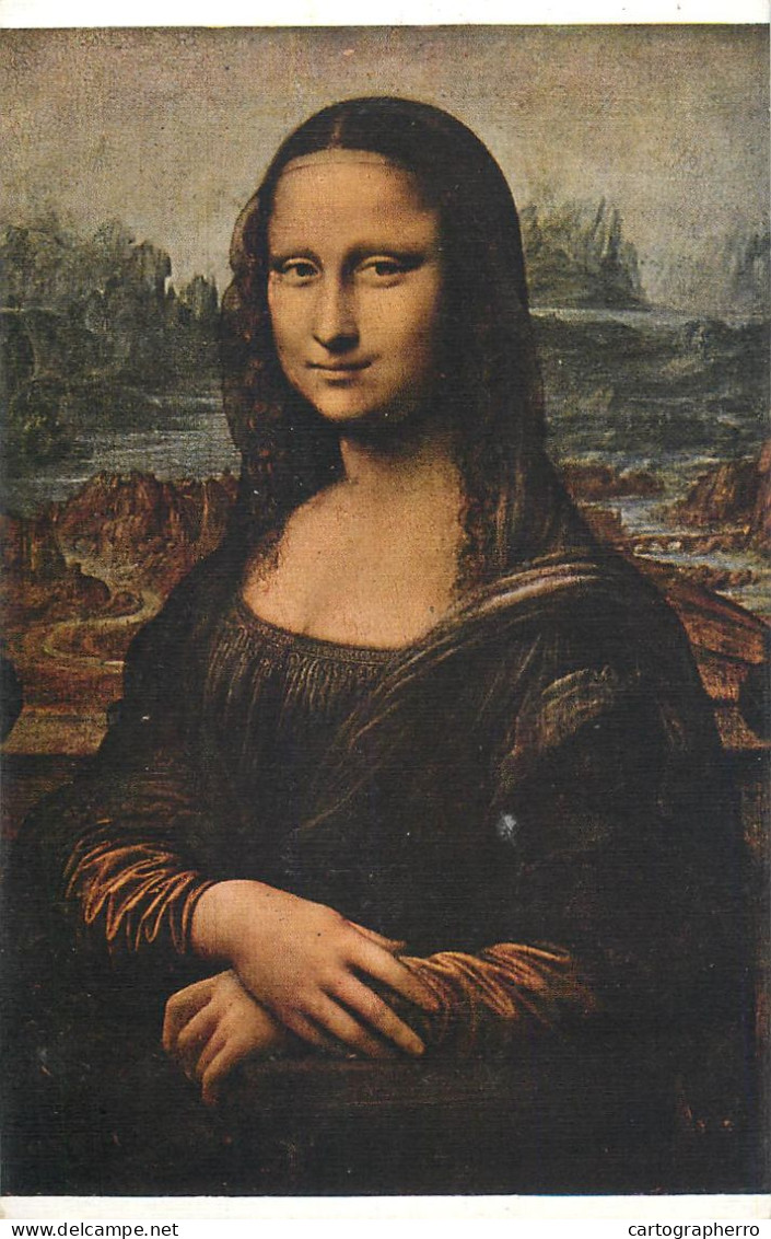 Postcard Painting Leonard Da Vinci Mona Lisa - Paintings