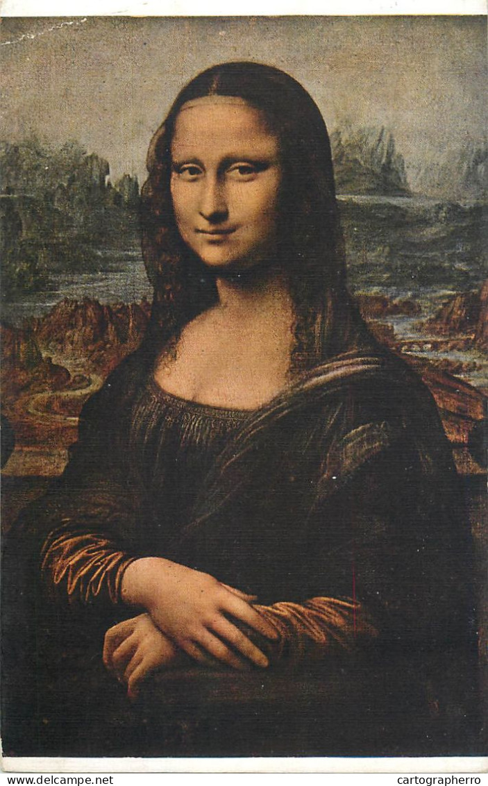 Postcard Painting Leonard Da Vinci Mona Lisa - Malerei & Gemälde