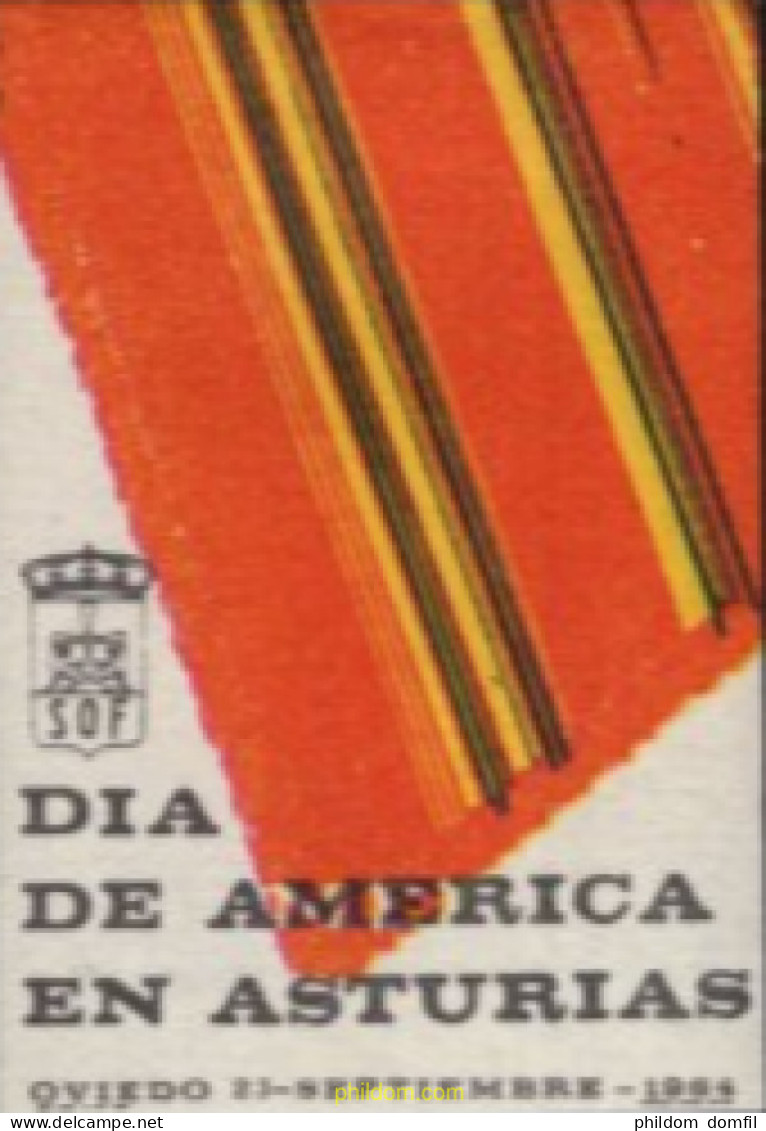 721010 MNH ESPAÑA Viñetas 1964 DIA DE AMERICA EN ASTURIAS - Nuevos