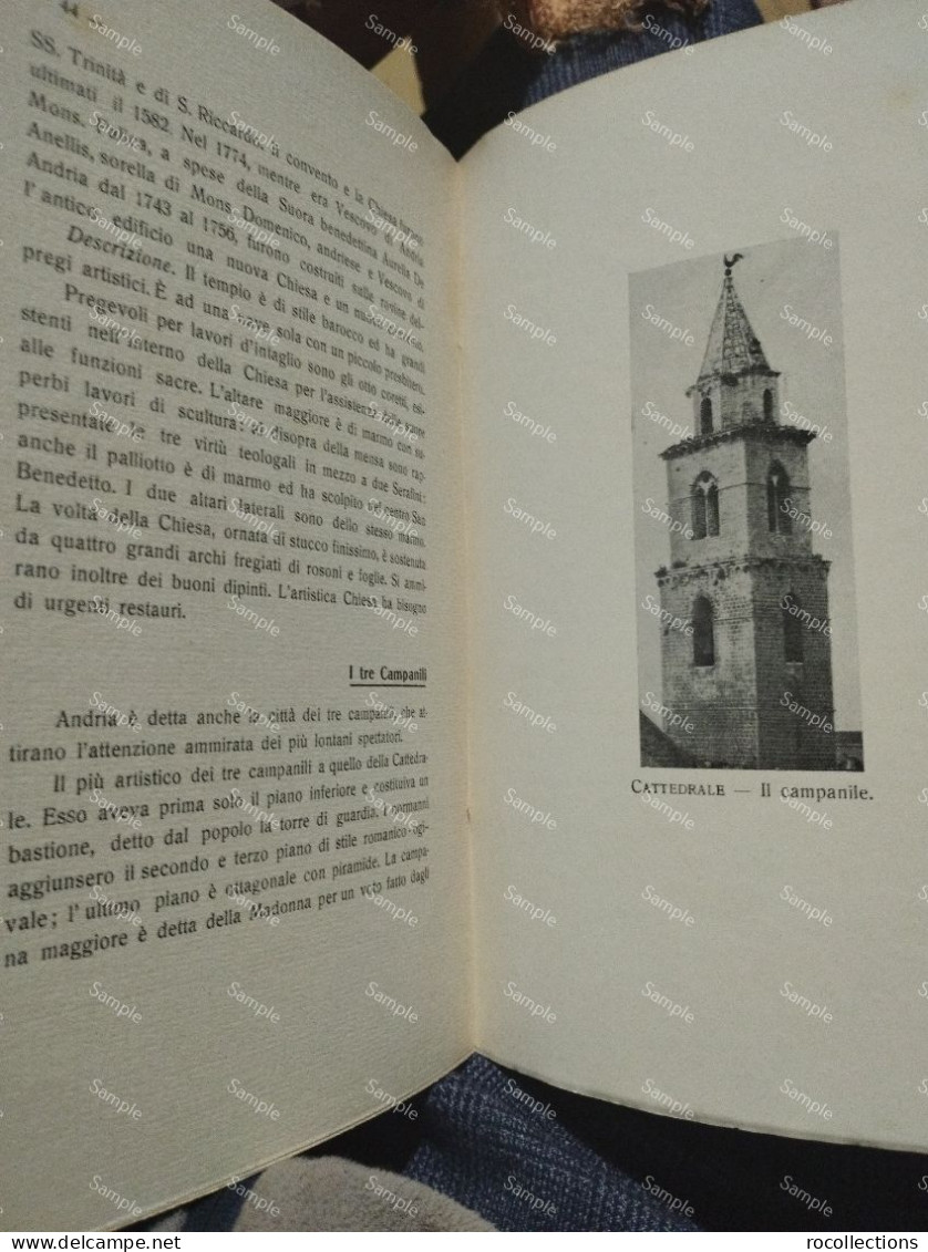 Italia Book RICORDO DI ANDRIA SACRA Ruotolo Giuseppe. Tipografia Sordomuti Molfetta 1933. - Sonstige & Ohne Zuordnung