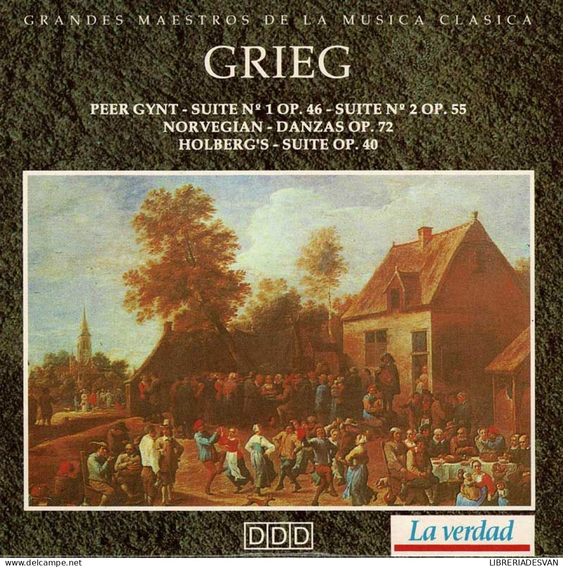 Grieg - Peer Gynt. Suite No. 1. Suite No. 2. Norvegian. Danzas. Holberg's. CD - Clásica