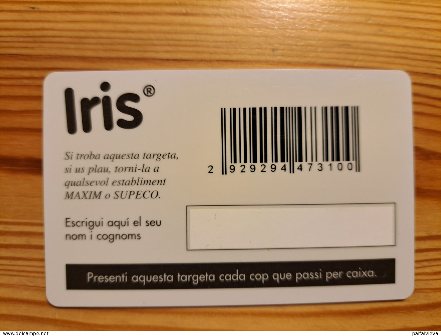 Iris Champion Customer Card Spain - Sonstige & Ohne Zuordnung