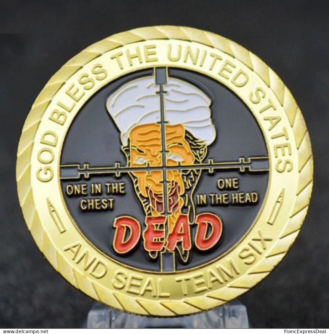 Pièce Médaille NEUVE Plaquée Or - WTC World Trade Center 11 Septembre 2001 (Réf 2) - Autres & Non Classés
