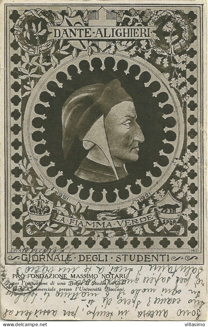 Dante Alighieri - La Fiamma Verde - Giornale Degli Studenti - V. 1923 - Escritores