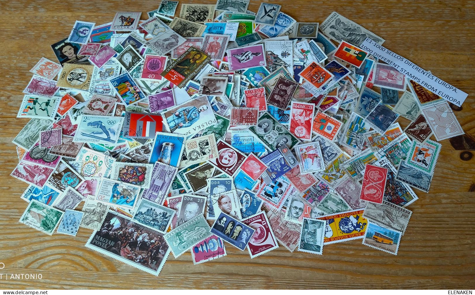 E1-1000 SELLOS DIFERENTES PAÍSES DE EUROPA  1000 STAMPS DIFFERENT COUNTRIES OF EUROPE - Alla Rinfusa (min 1000 Francobolli)